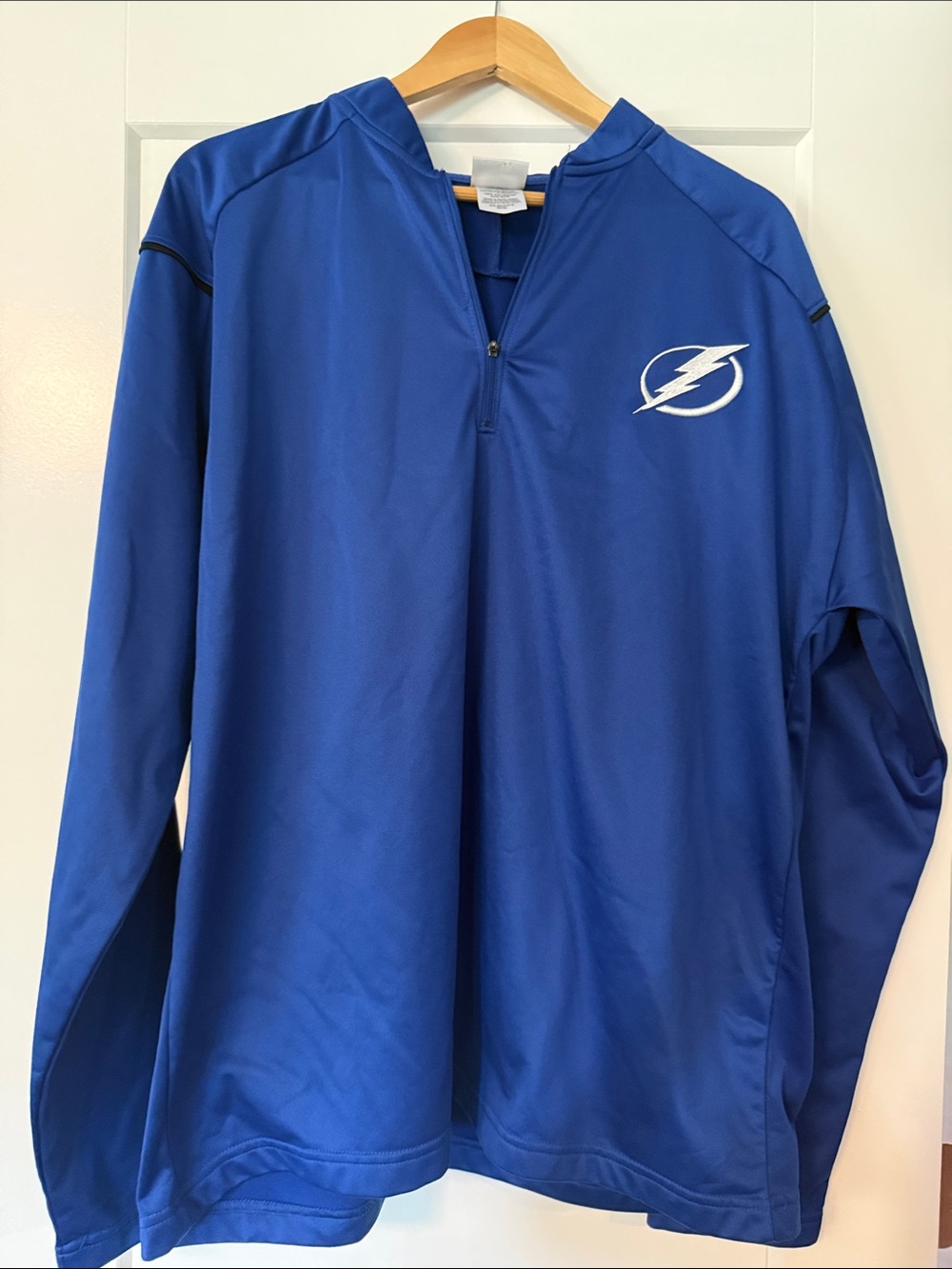 Tampa Bay Lightning Blue Pullover Quarter-Zip with White Logo ⚡️